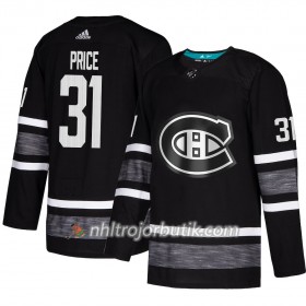 Män Ishockey Montreal Canadiens tröja Carey Price 31 Svart 2019 All-Star Adidas Authentic